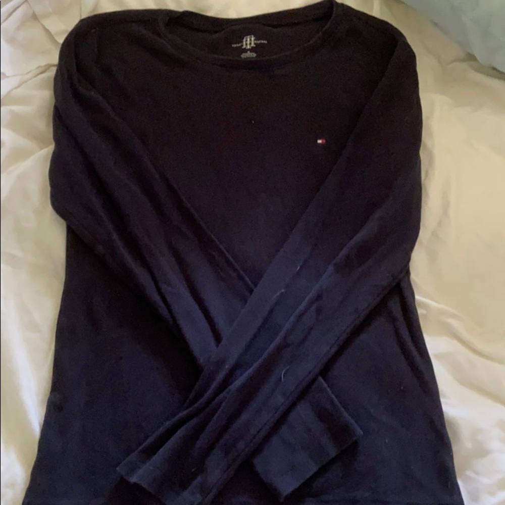Black Tommy Hilfiger long sleeve